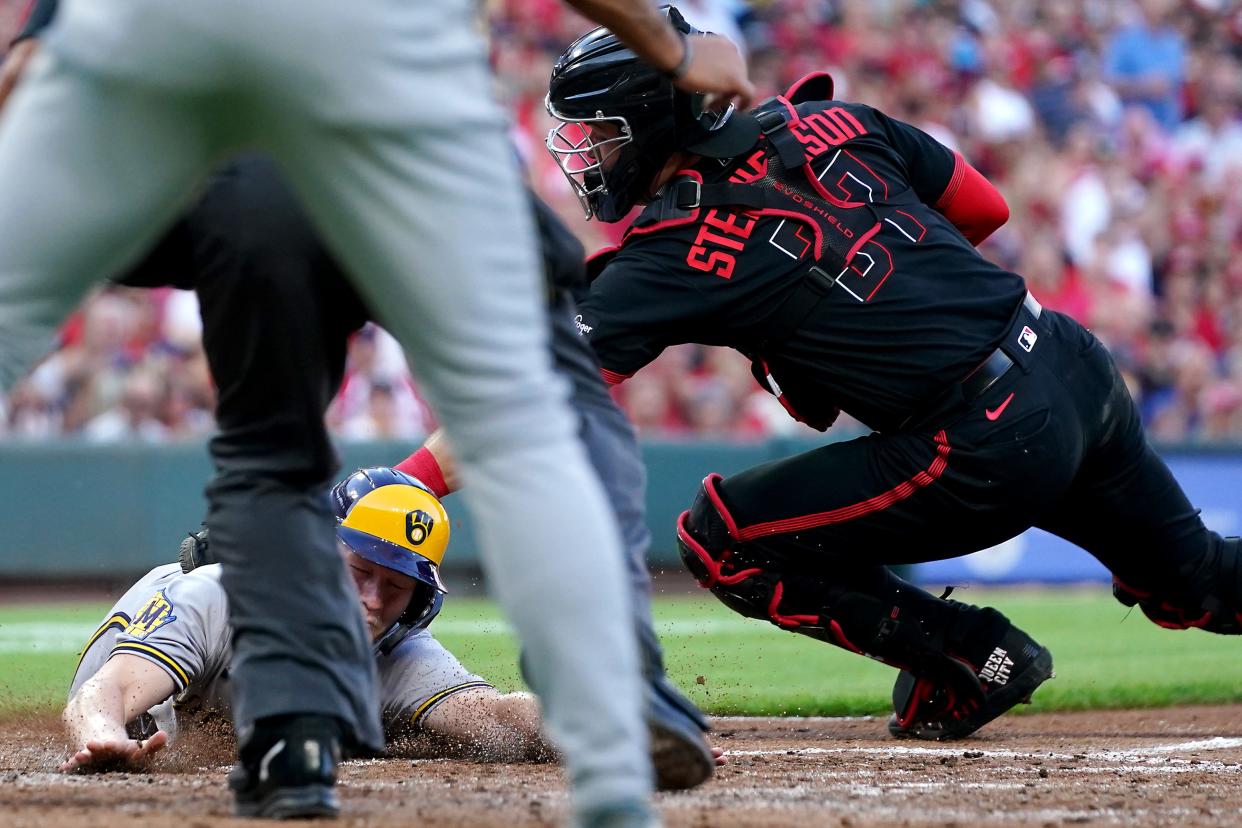 While his bat is a work in progress, new Reds outfielder Joey Wiemer is ready to make an impact with his speed, defense and arm.