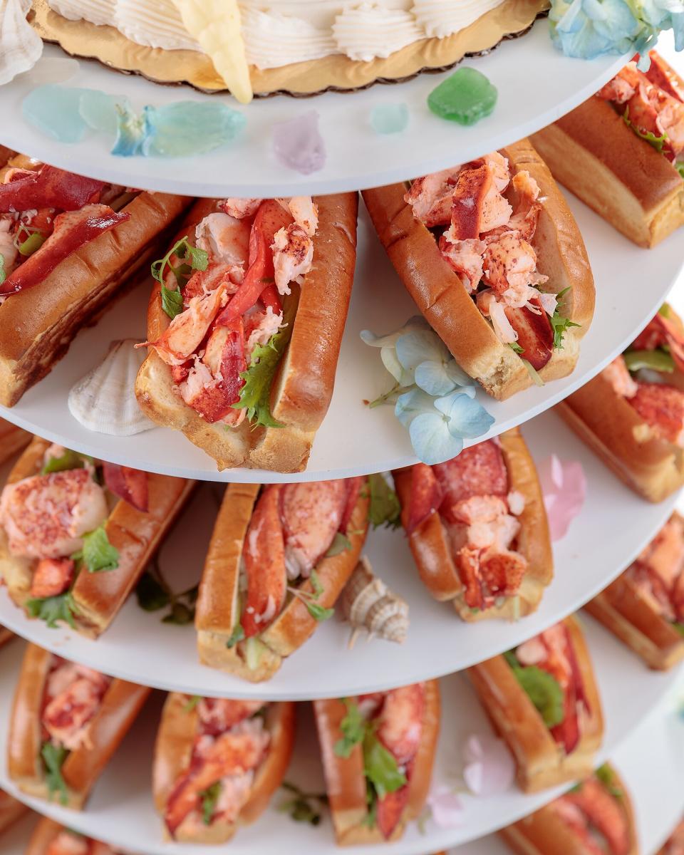 Maine Lobster Roll Wedding Cake