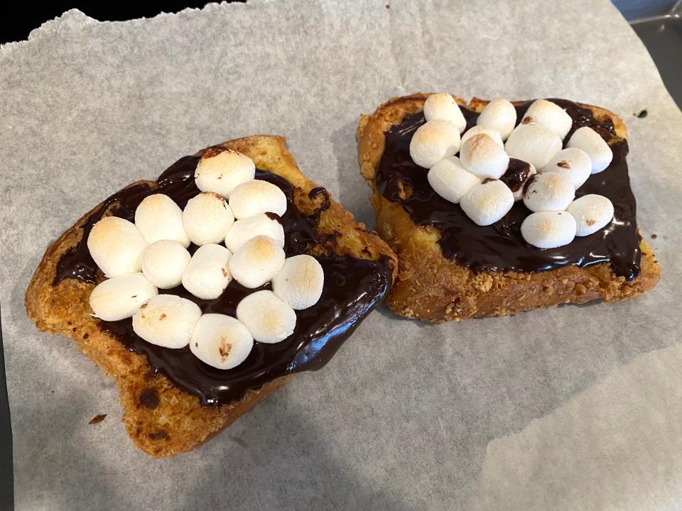 S'mores-infused French toast inspired by Disney World's recipe.