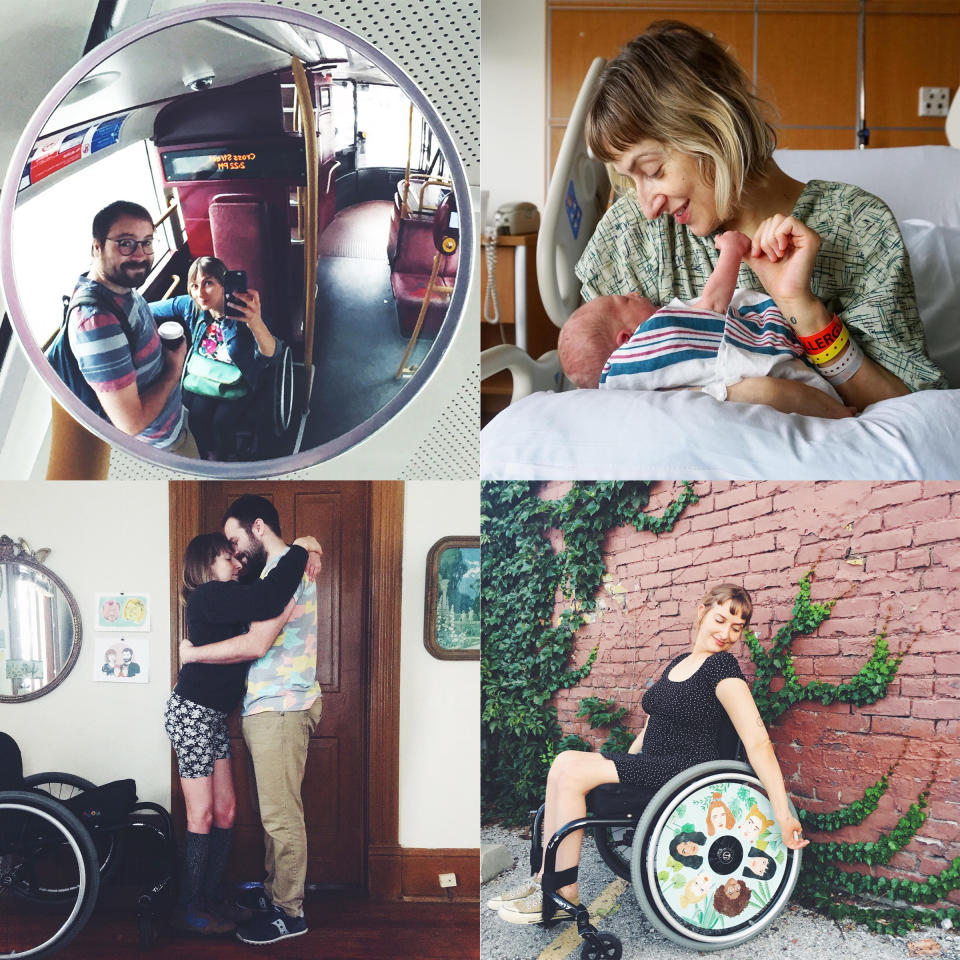 Taussig shares photos and “mini memoirs” narrating her life, which includes her husband Micah and new baby Otto, on Instagram<span class="copyright">Courtesy the author</span>