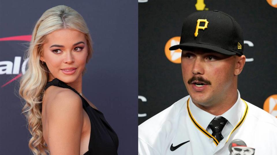 LSU gymnast Olivia Dunne at ESPY awards July 12, 2023 and Pittsburgh Pirates first round draft pick pitcher Paul Skenes July 18, 2023.
