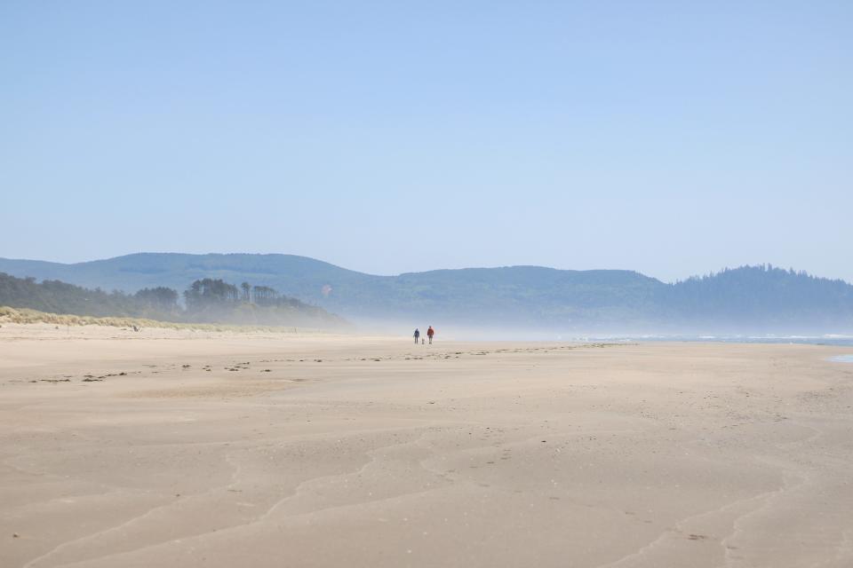 The view on the Bayocean Spit Loop hike.