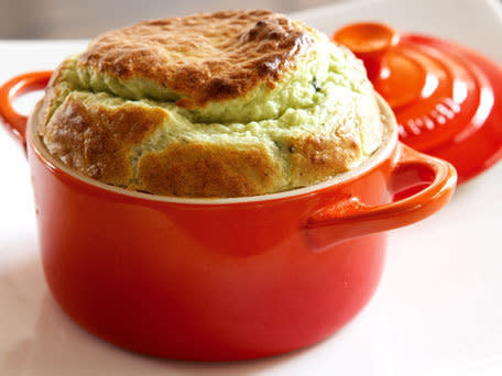 <strong>Get <a href="http://www.huffingtonpost.com/2011/10/27/mikes-broccoli-and-blue-_n_1057590.html">Mike's Broccoli and Blue Cheese Souffle</a> recipe</strong>