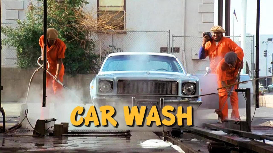 The title shot of Car Wash