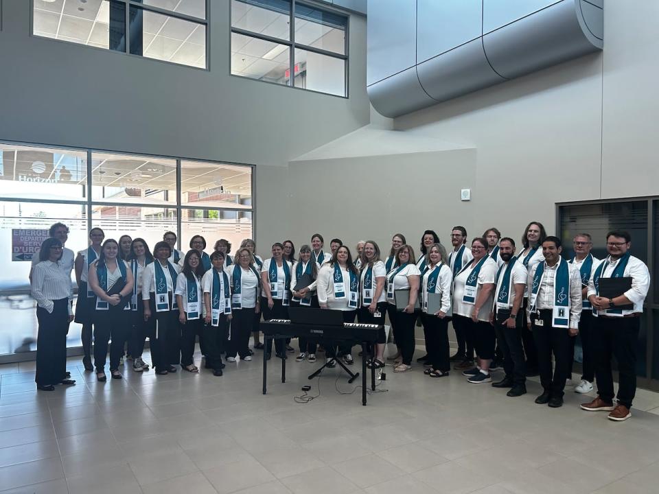 The Music in Medicine choir at The Moncton Hospital is made up of health-care workers, from housekeeping and management to doctors and nurses.