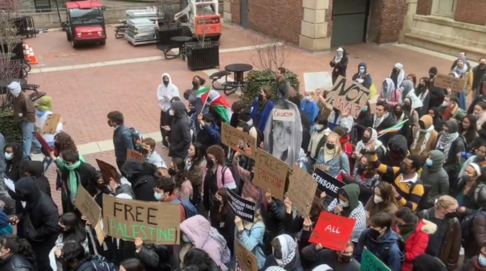 The Columbia rally featured chants like “intifada, intifada!” and “From the River to the Sea, Palestine Will be Free!” Columbia University Antisemitism