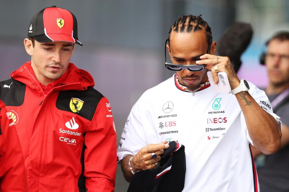 Lewis Hamilton and Charles Leclerc could be disqualified from the US Grand Prix (Getty Images)