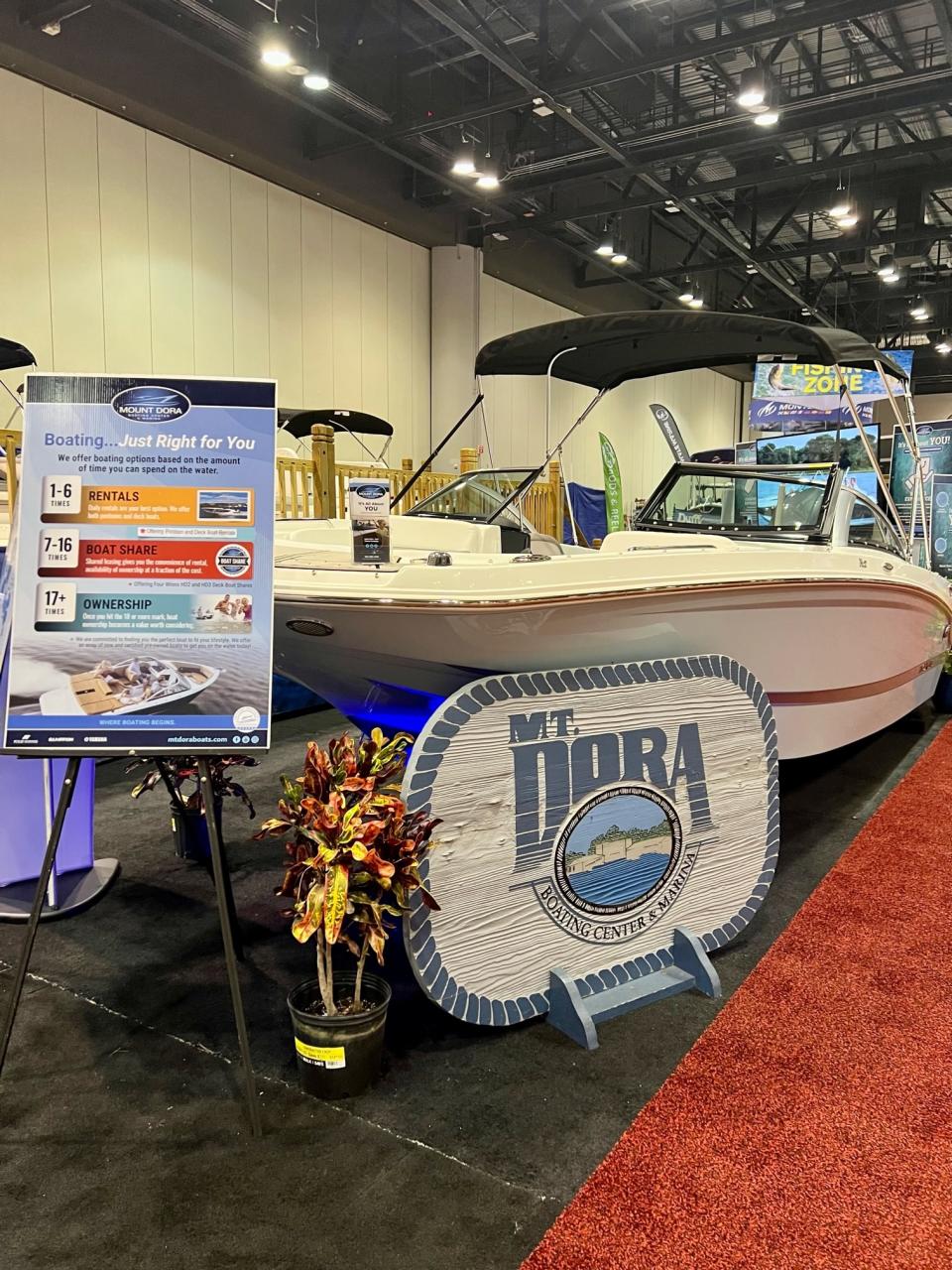 The boat show will be at the Orange County Convention Center.