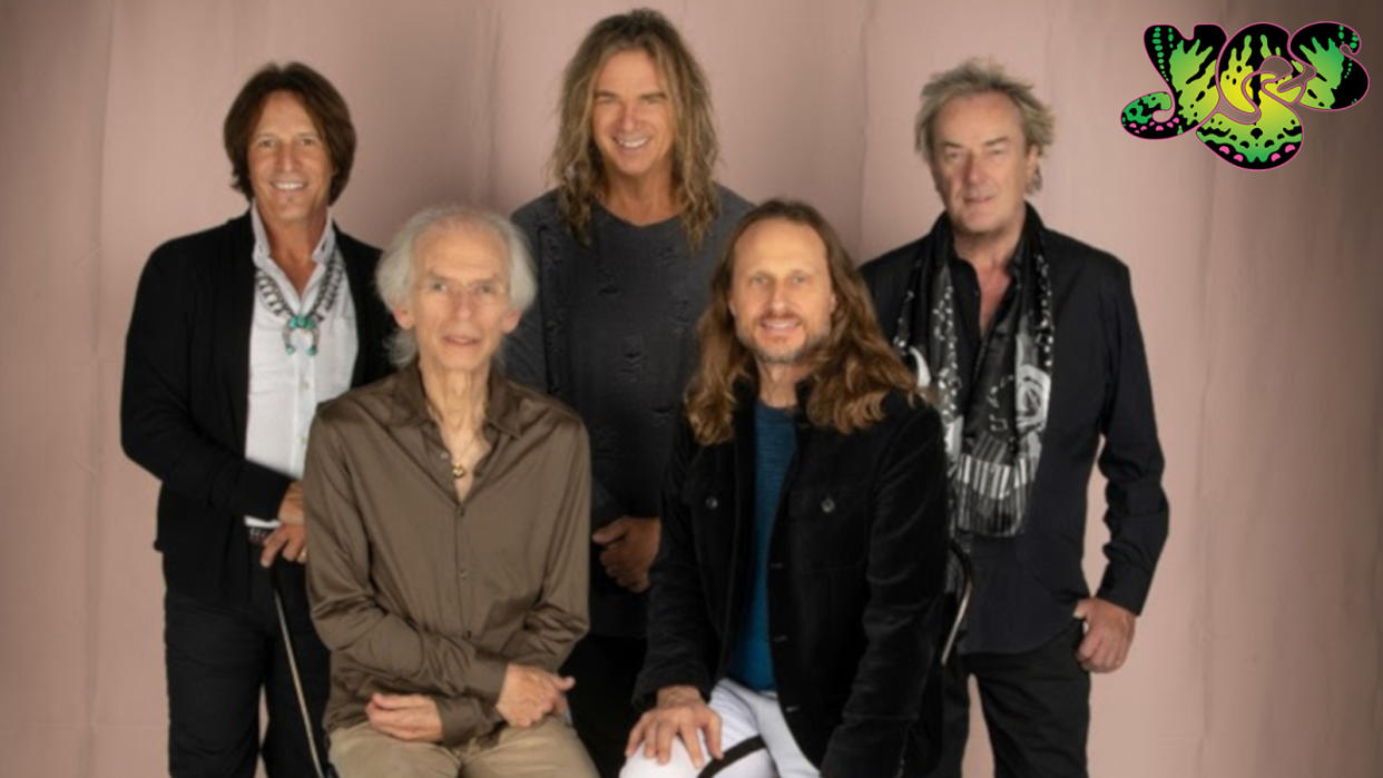  Yes From left: drummer Jay Schellen, guitarist Steve Howe, bassist Billy Sherwood, singer Jon Davison, and keyboardist Geoff Downes 