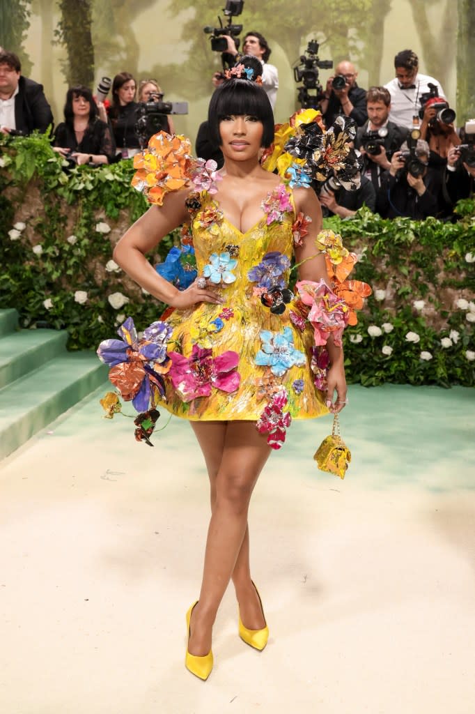 Nicki Minaj attends The 2024 Met Gala Celebrating "Sleeping Beauties: Reawakening Fashion" at The Metropolitan Museum of Art on May 06, 2024 in New York City.