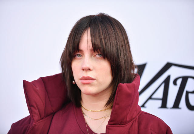 Billie Eilish has opened up about the impact watching porn at a young age had on her, pictured in December 2021. (Getty Images)
