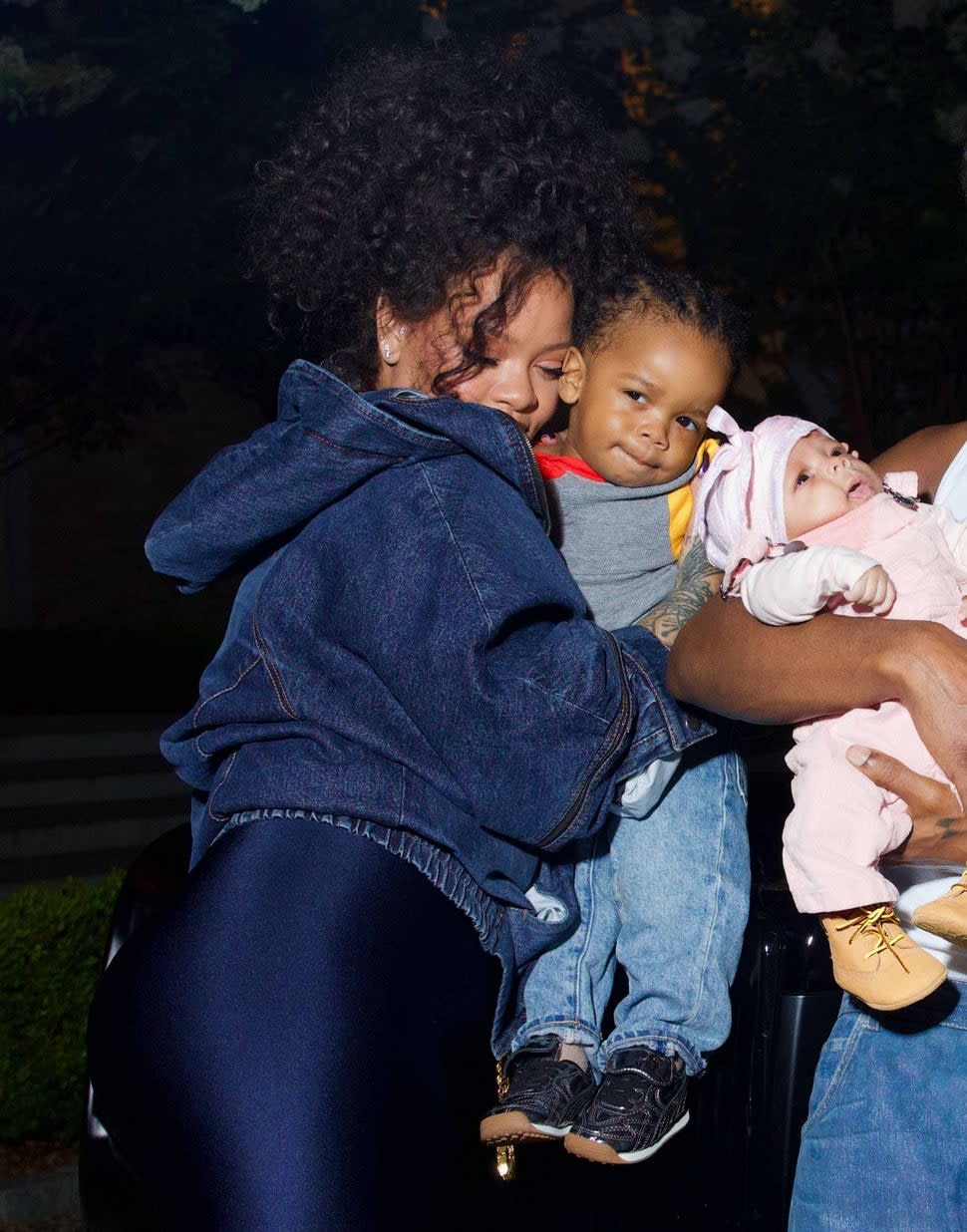 Rihanna, Rza and newborn Riot Rose 