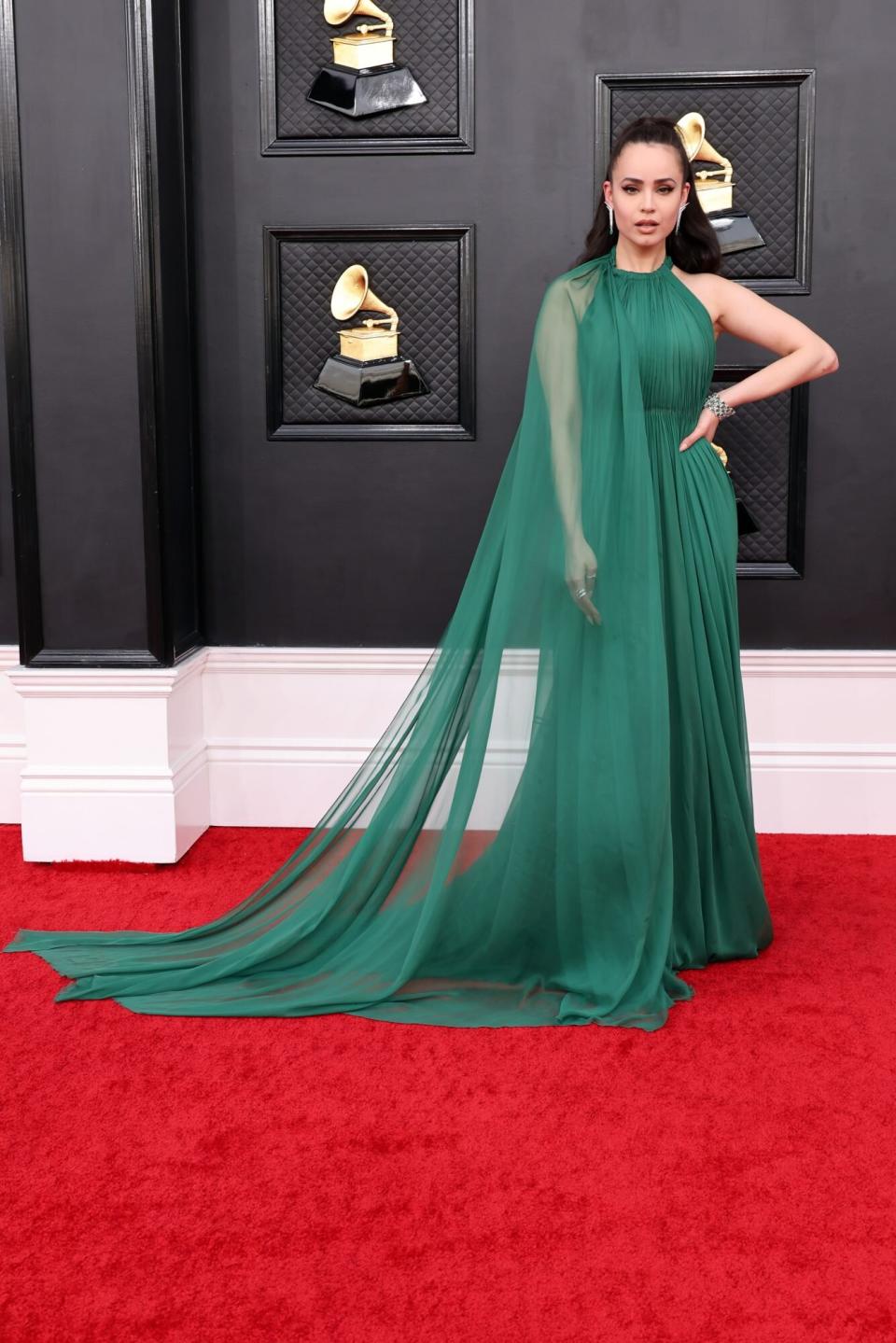 Sofia Carson 2022 Grammys Red Carpet