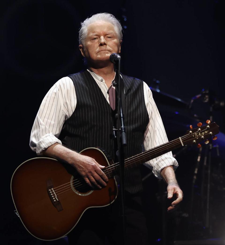 Don Henley soaks in the applause of a Charlotte crowd in November 2023. The Eagles returned to Charlotte in March 2024 because, Henley said, they couldn’t get the Spectrum Center for two straight nights in November 2023.