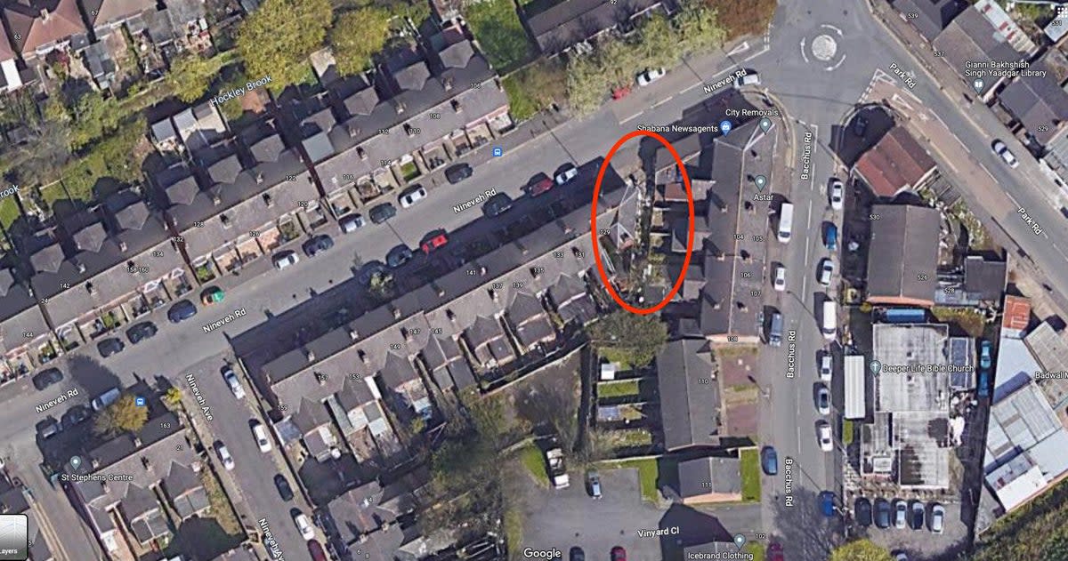A view of the rubbish on Google maps (Google  / SWNS)