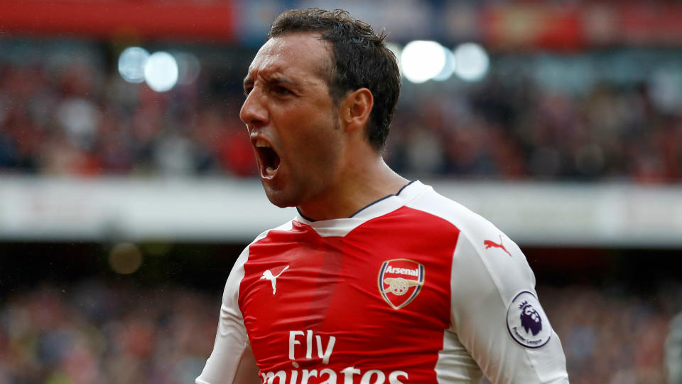 Santi Cazorla en un partido con el Arsenal (Goal.com)