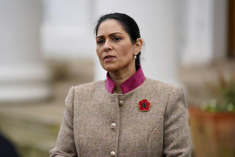 Home Secretary Priti Patel described the incident as ‘absolutely appalling’ (Steve Parsons/PA) (PA Wire)