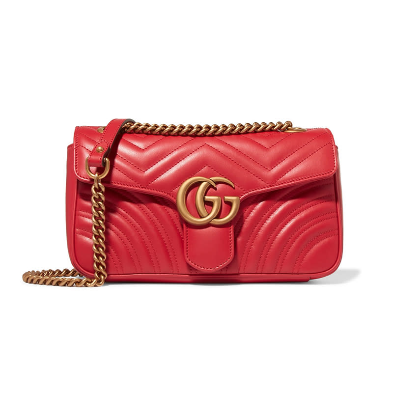 <a rel="nofollow noopener" href="http://rstyle.me/~a8c2C" target="_blank" data-ylk="slk:GG Marmont Small Quilted Leather Shoulder Bag, Gucci, $1890;elm:context_link;itc:0;sec:content-canvas" class="link ">GG Marmont Small Quilted Leather Shoulder Bag, Gucci, $1890</a><p> <strong>Related Articles</strong> <ul> <li><a rel="nofollow noopener" href="http://thezoereport.com/fashion/style-tips/box-of-style-ways-to-wear-cape-trend/?utm_source=yahoo&utm_medium=syndication" target="_blank" data-ylk="slk:The Key Styling Piece Your Wardrobe Needs;elm:context_link;itc:0;sec:content-canvas" class="link ">The Key Styling Piece Your Wardrobe Needs</a></li><li><a rel="nofollow noopener" href="http://thezoereport.com/living/wellness/20-easy-things-can-improve-life/?utm_source=yahoo&utm_medium=syndication" target="_blank" data-ylk="slk:20 Easy Things You Can Do to Improve Your Life;elm:context_link;itc:0;sec:content-canvas" class="link ">20 Easy Things You Can Do to Improve Your Life</a></li><li><a rel="nofollow noopener" href="http://thezoereport.com/fashion/celebrity-style/kaia-gerber-80s-glam-look/?utm_source=yahoo&utm_medium=syndication" target="_blank" data-ylk="slk:Kaia Gerber Stepped Out In ‘80s-Inspired Glam And We're Obsessed;elm:context_link;itc:0;sec:content-canvas" class="link ">Kaia Gerber Stepped Out In ‘80s-Inspired Glam And We're Obsessed</a></li> </ul> </p>