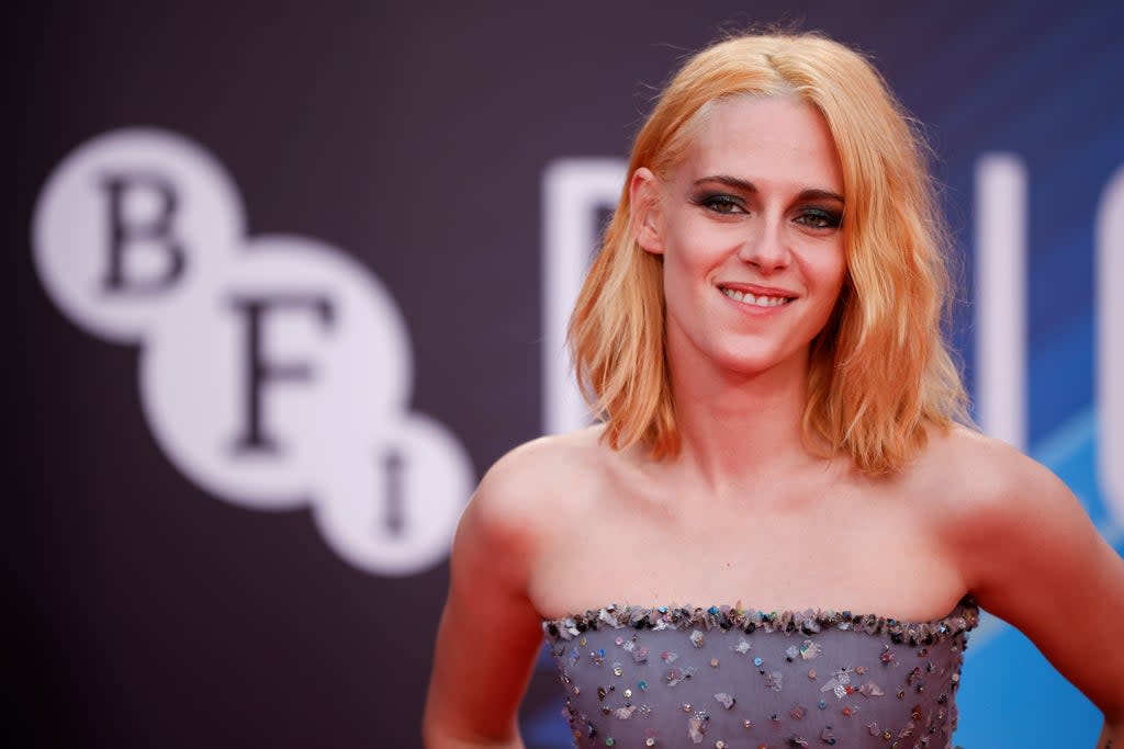 Kristen Stewart arrives at the premiere on Thursday evening  (REUTERS)