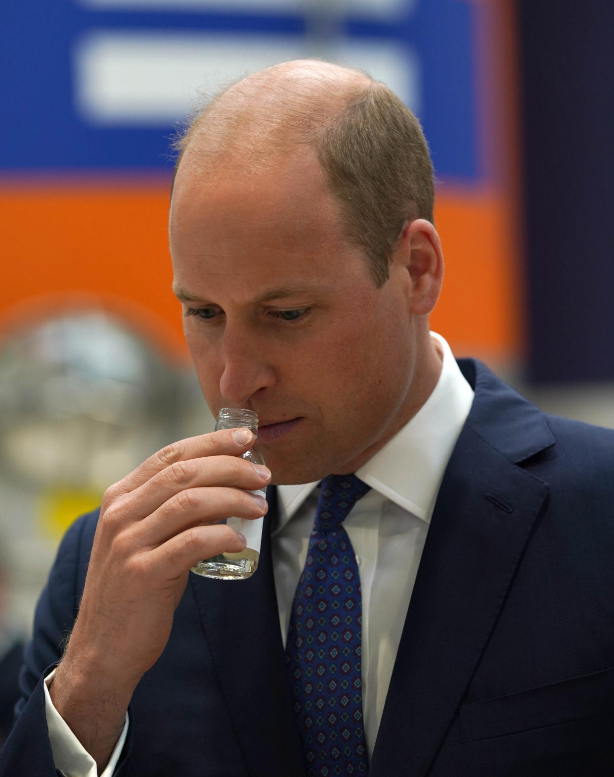 The Duke of Cambridge, known as the Earl of Strathearn in Scotland, during a visit to AG Barr's factory in Cumbernauld, where the drink is manufactured, as part of Queen Elizabeth II's traditional trip to Scotland for Holyrood Week. Picture date: Monday June 28, 2021.