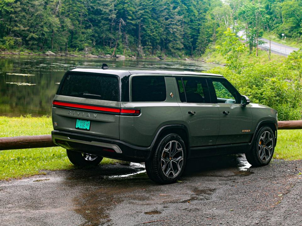 The Rivian R1S electric SUV.