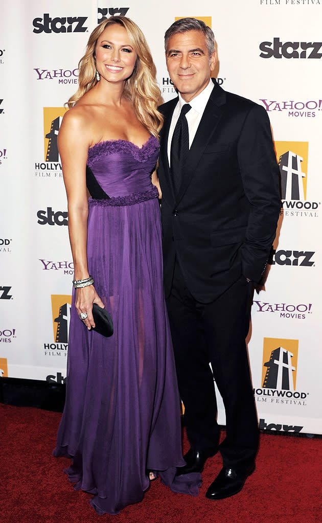 2011 Hollywood Film Awards Stacy Keibler George Clooney