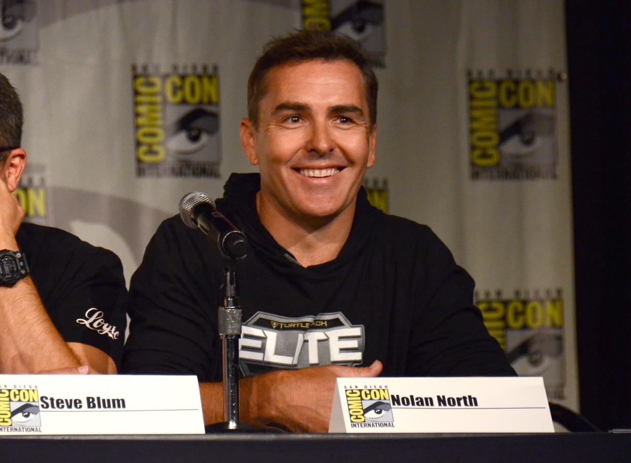Nolan North attends the "Call of Duty Black Ops III: Zombie World" panel on day 1 of Comic-Con International on Thursday, July 9, 2015, in San Diego, Calif. (Photo by Tonya Wise/Invision/AP)