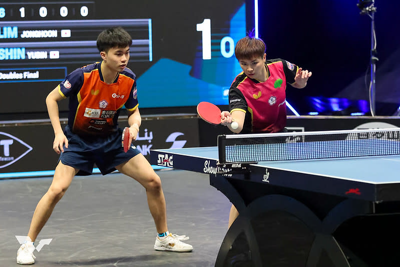 陳思羽（右）、林昀儒。（資料照，取自Ｗorld Table Tennis）