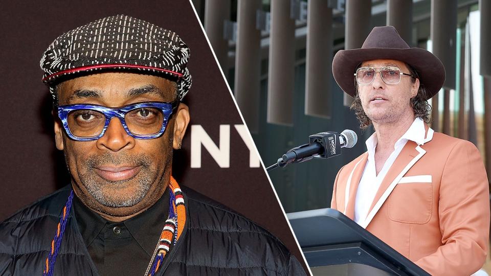 Side by side photo of Spike Lee and Matthew McConaughey