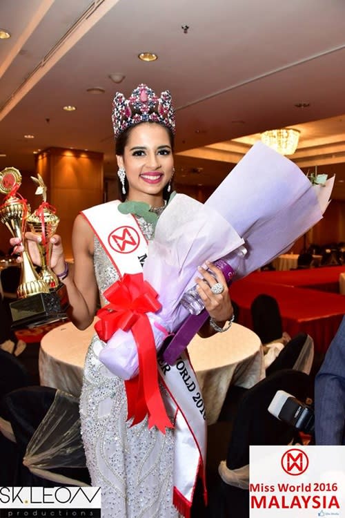 The beauty queen was one of the youngest contestants at this year's Miss Malaysia World.