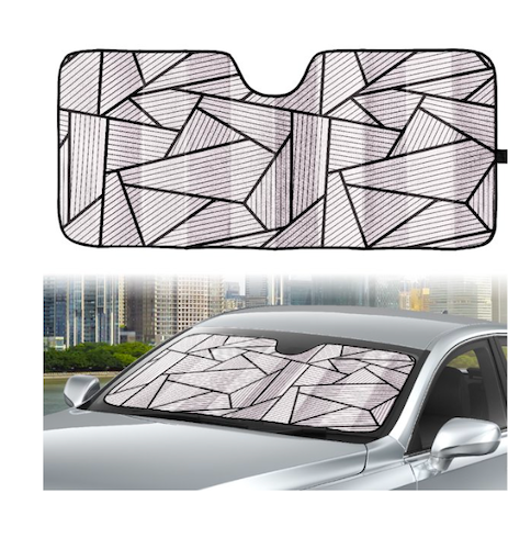 Auto Drive Windshield Accordion Sun Shade