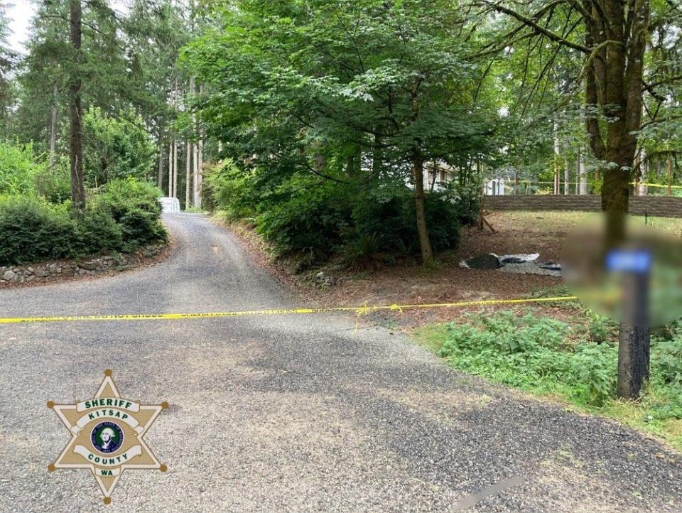 Shady Glen Avenue in Olalla was closed on Friday while Kitsap County Sheriff's detectives investigated the scene of a suspected homicide.