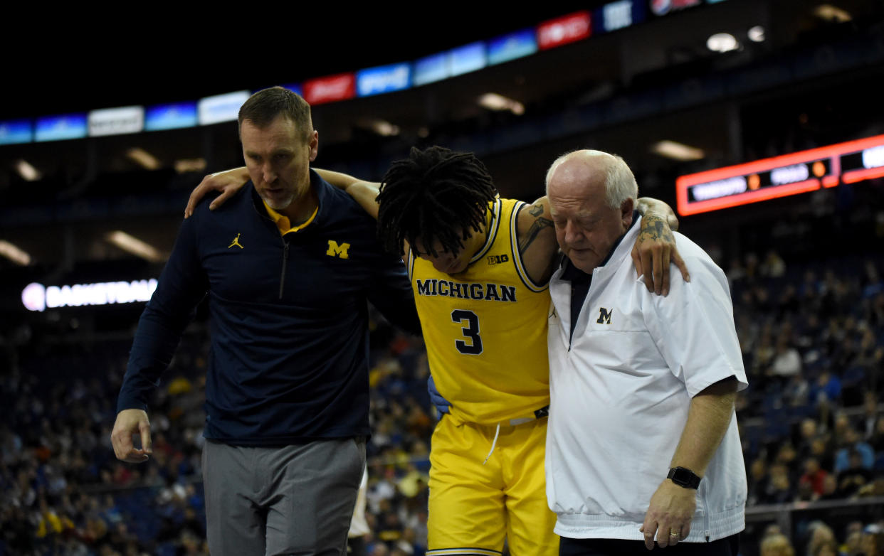 Sanderson had been with Michigan's men's program since he was hired in 2009 by former head coach John Beilein. (Photo by Hannah Fountain - CameraSport via Getty Images)