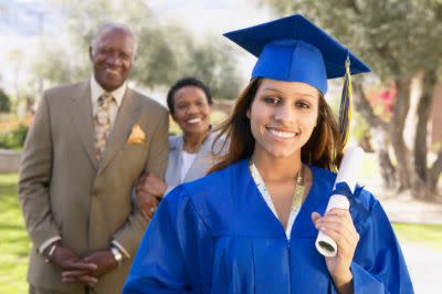 Getty Images: After graduation, seven in 10 graduates will live at home until they find a job, a CollegeGrad.com survey says.