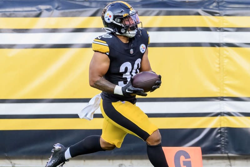 Pittsburgh Steelers running back Jaylen Warren is worth adding to your fantasy football team's bench. File Photo by Archie Carpenter/UPI