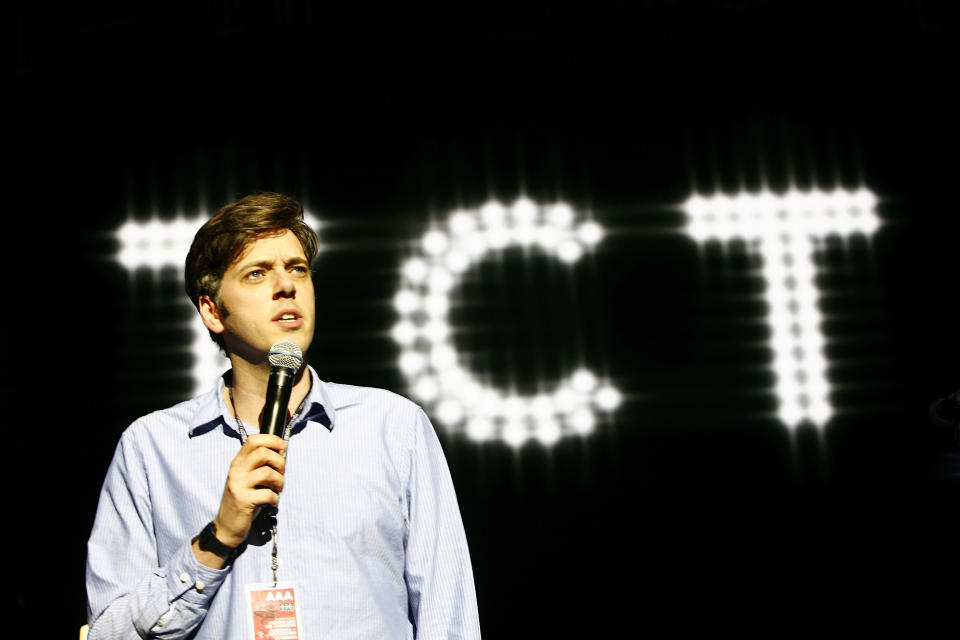 Comedian and Absolute Radio personality Iain Lee comperes the Teenage Cancer Trust Concert at the Royal Albert Hall on March 24, 2009 in London, England.  (Photo by Matt Kent/Redferns)