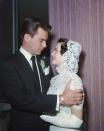 <p>Robert Wagner and Natalie Wood were Hollywood's "It" couple in the '50s. The actor proposed by placing a <a href="https://www.biography.com/news/natalie-wood-robert-wagner-relationship#:~:text=Wagner%2C%20known%20to%20friends%20and,Hollywood%20by%20the%20mid%2D1950s.&text=The%20attraction%20was%20real%20and,ring%20in%20Wood's%20champagne%20glass." rel="nofollow noopener" target="_blank" data-ylk="slk:pearl and diamond engagement ring;elm:context_link;itc:0;sec:content-canvas" class="link ">pearl and diamond engagement ring</a> in a glass of champagne. They got married in Scottsdale, Arizona in 1957, divorced in 1962, and famously remarried a decade later.</p>