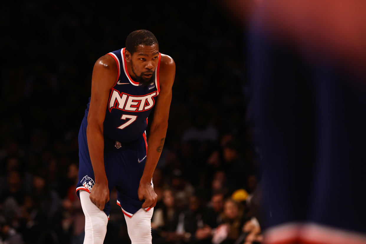 Has Kevin Durant played his last game in a Brooklyn Nets uniform? (Mike Stobe/Getty Images)