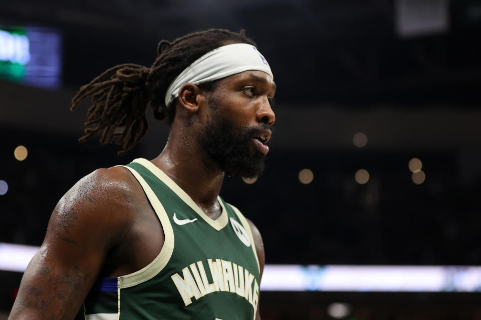 Patrick Beverley, who became an unrestricted free agent this summer, will be suspended starting next season.  (Photo by Stacey Revere/Getty Images)