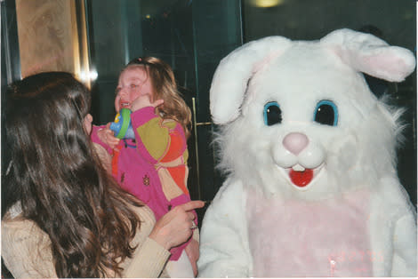 scary easter bunny mall pictures