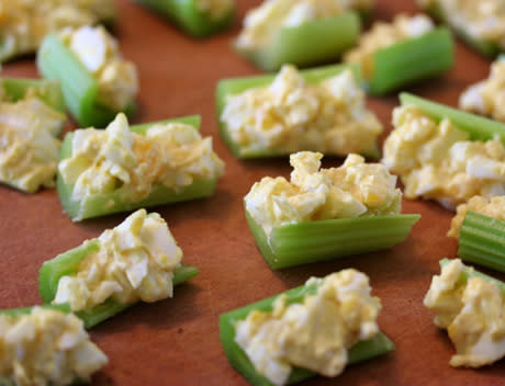 Egg Salad Celery Bites