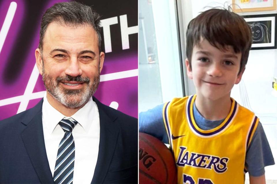 <p>Bruce Glikas/WireImage; Jimmy Kimmel/Instagram</p> Jimmy Kimmel and son Billy