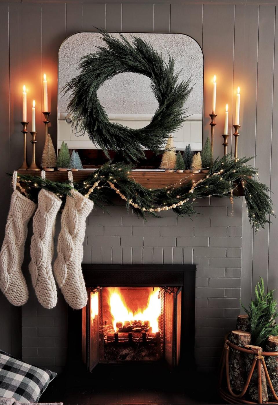 Romantic Christmas Mantel