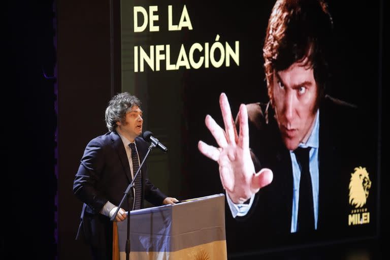 Acto de Javier Milei: "El fin de la Inflación"