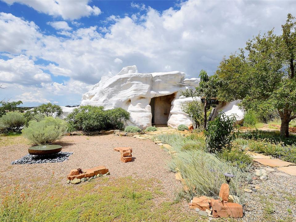 The exterior of the cloud home.