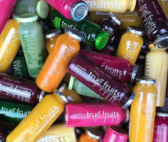 Smoothie-Hersteller true fruits wird für sexistische Werbung verurteilt. (Bild: Instagram/truefruitssmoothies)