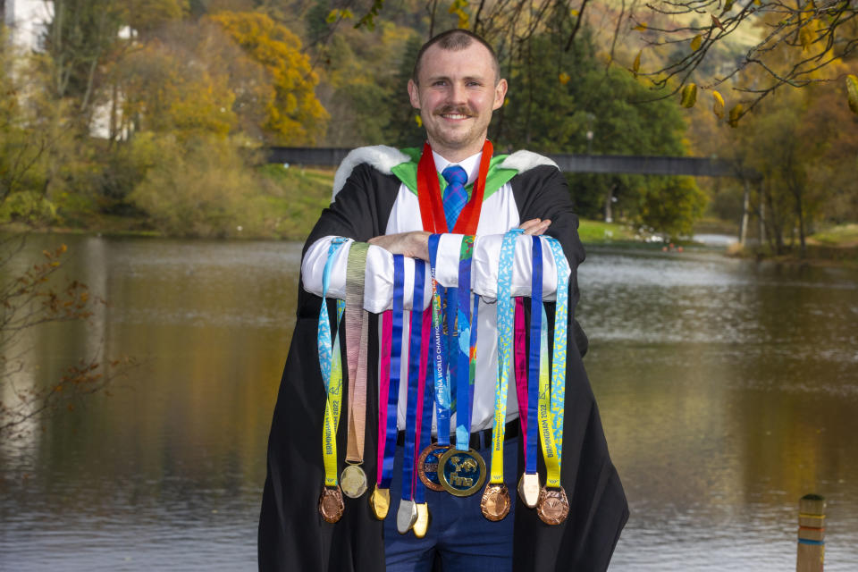Ross Murdoch graduated from the University of Stirling with a masters in sport management (Jeff Holmes/PA)