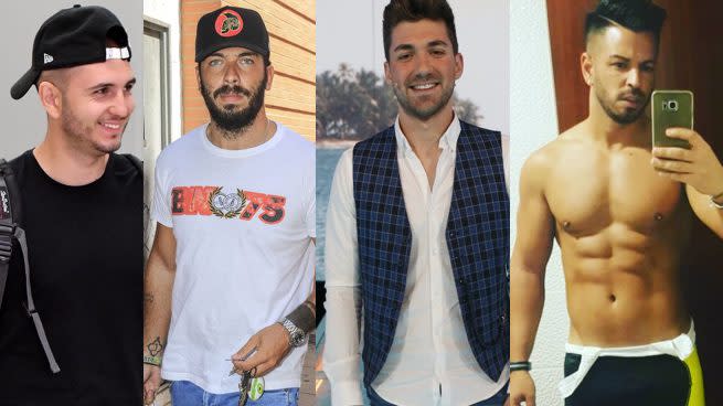 Omar Montes, Alberto Isla, Alejandro Albalá y Tony Casetas, algunas de sus conquistas (GTres/Instagram).