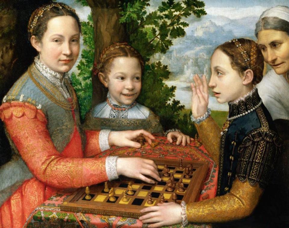 <em>La partida de ajedrez</em>, de Sofonisba Anguissola. <a href="https://commons.wikimedia.org/wiki/File:The_Chess_Game_-_Sofonisba_Anguissola.jpg" rel="nofollow noopener" target="_blank" data-ylk="slk:Wikimedia Commons;elm:context_link;itc:0;sec:content-canvas" class="link ">Wikimedia Commons</a>