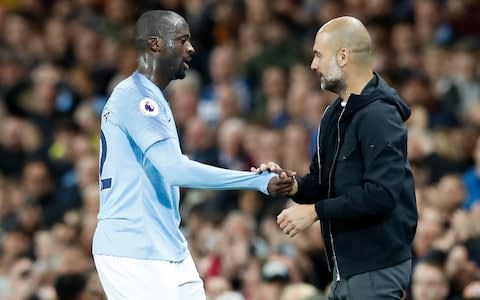 Yaya Toure with Pep Guardiola - Yaya Toure with Pep Guardiola - Credit: PA